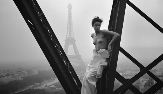 Brodbeck-deBarbuat_LS56-0411 - Numero – Hommage à Peter Lindbergh – Photographers & IA   Simon & Lucie -  - Overview  - Anne-Marie Gardinier Photographic Agency - Paris